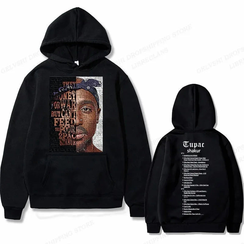 Tupac 2pac Graphic Hoodie Men Fashion