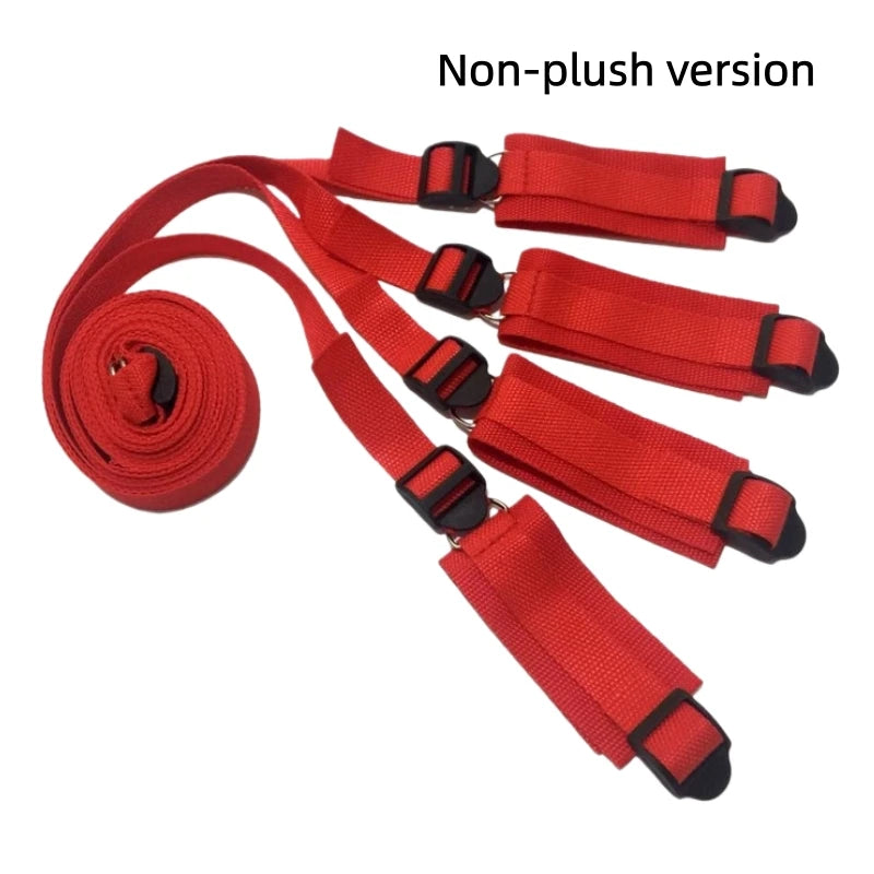 Bed Bondage Restraint Set Adjustable Wrist Ankle Cuffs