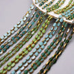 4x7mm 50pcs/lot Briolette Oval Glass Beads Plating Gold Color Crystal