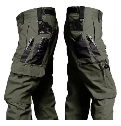 Wear Resistant Work Pant Man Multi-pocket Straight Cargo