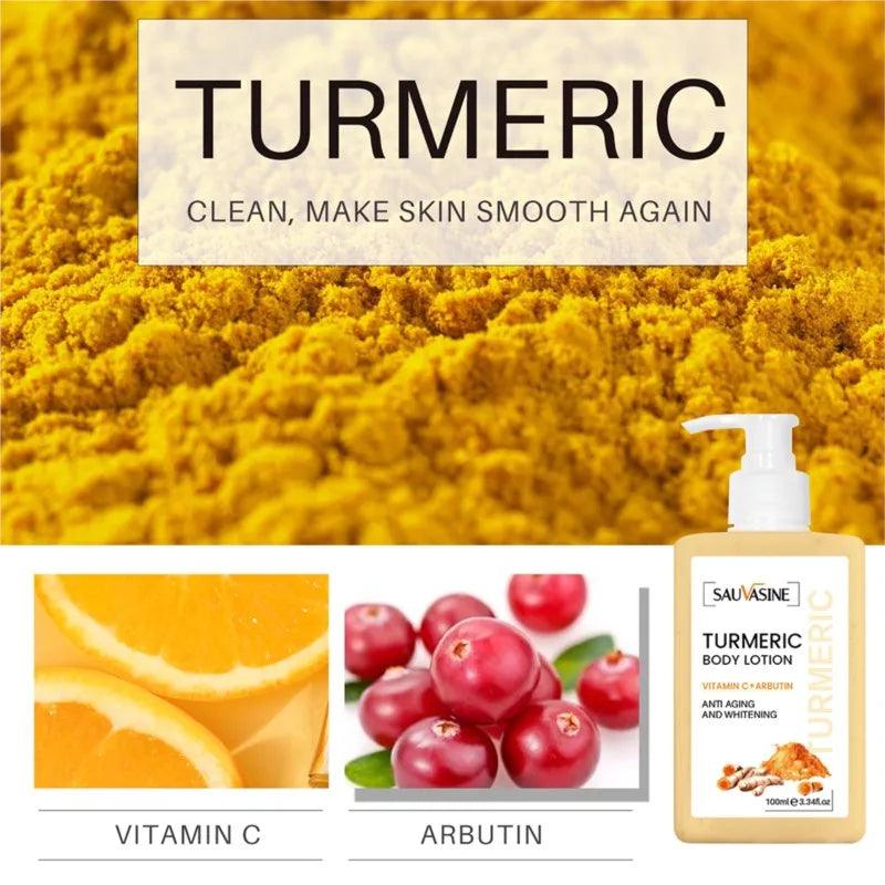 100ml Body Whitening Cream Turmeric Body Lotion Anti Aging Long-lasting