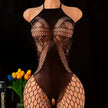Lace Bra One-Piece Set Crotchless Lingerie Women's Curve