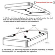 Bed Bondage Restraint Set Adjustable Wrist Ankle Cuffs