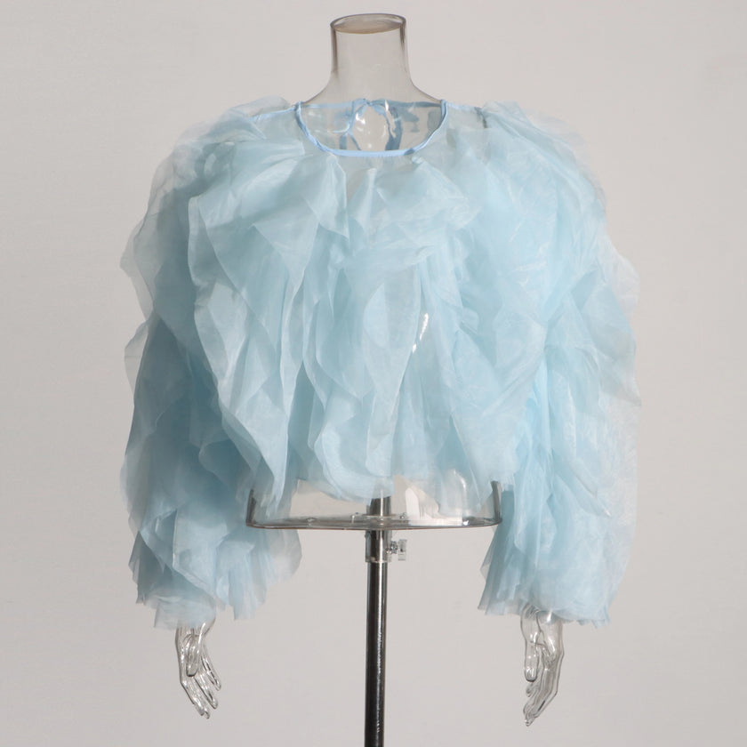 TWOTWINSTYLE Ruffles Shirts For Women