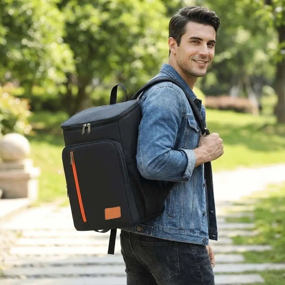 Insulated Backpack Double Shoulder Thickened Portable