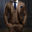 Plaid Men's suit 3 piece Suit Formal Business Work Clothes