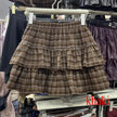 Y2k Cute Ruffled Plaid Skirt Punk Rock Subculture