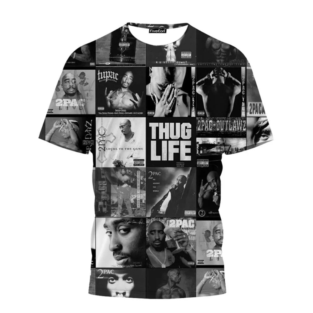 New T-Shirt Harajuku Men T-Shirt Fashion 2pac