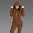 2025 Women Sets Zipper Cardigan Hoodie