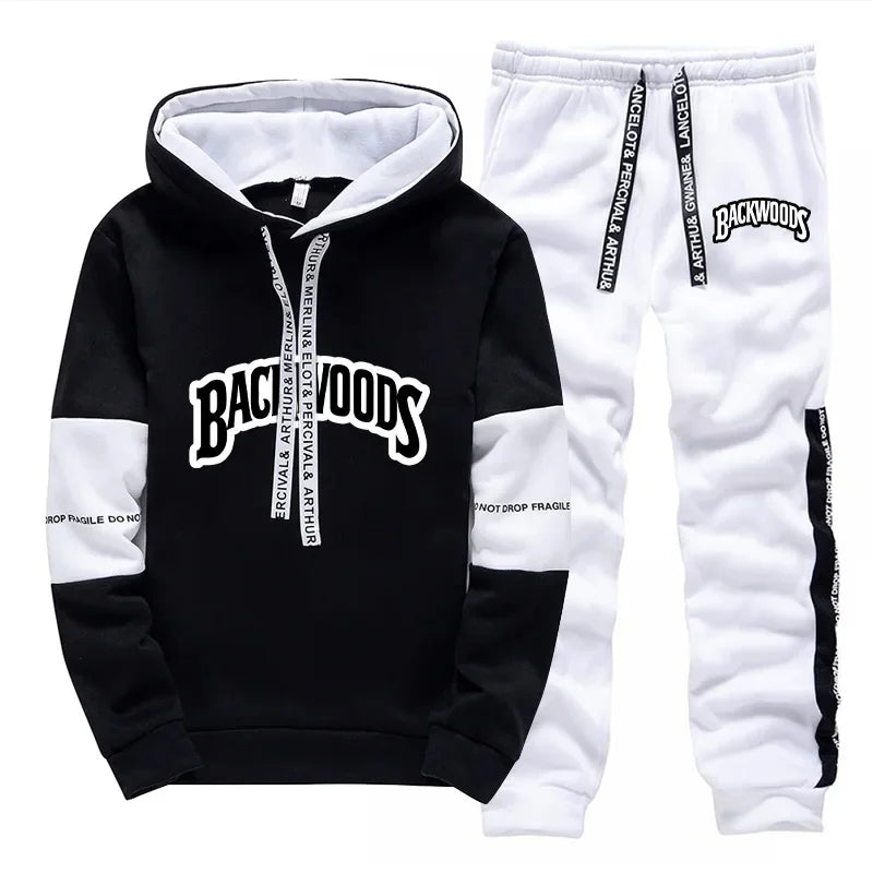 Mens Tracksuit Print Casual Single