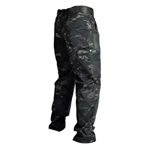 Wear Resistant Work Pant Man Multi-pocket Straight Cargo