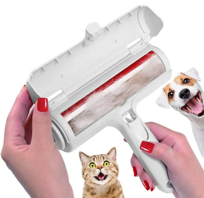 Pet Hair Remover Roller - Dog & Cat Fur Remover with Self-Cleaning Base - Efficient Animal Hair Removal Tool - Perfect for Furni - IM PERKY Boutique