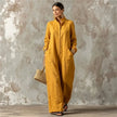 Women's Spring Autumn Long Sleeved Jumpsuit With Pockets