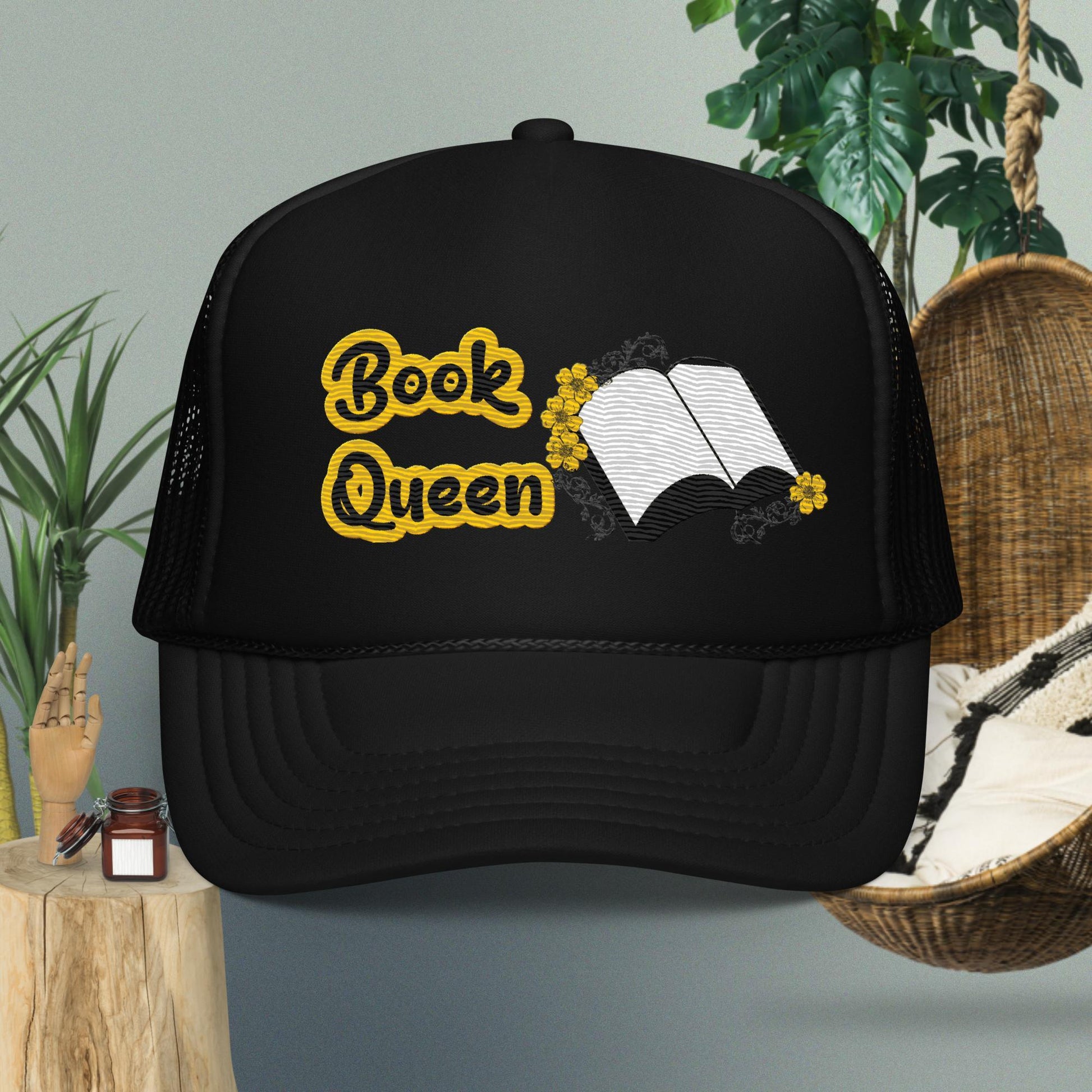 Book Queen Trucker hat - IM PERKY Boutique