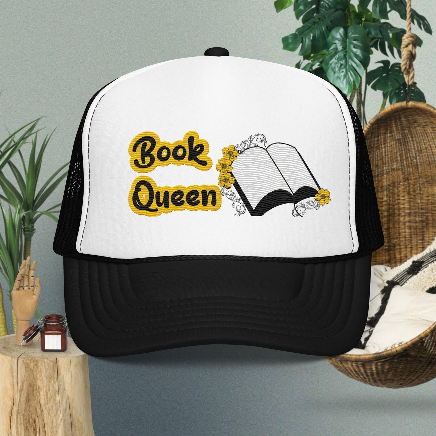 Book Queen Trucker hat - IM PERKY Boutique