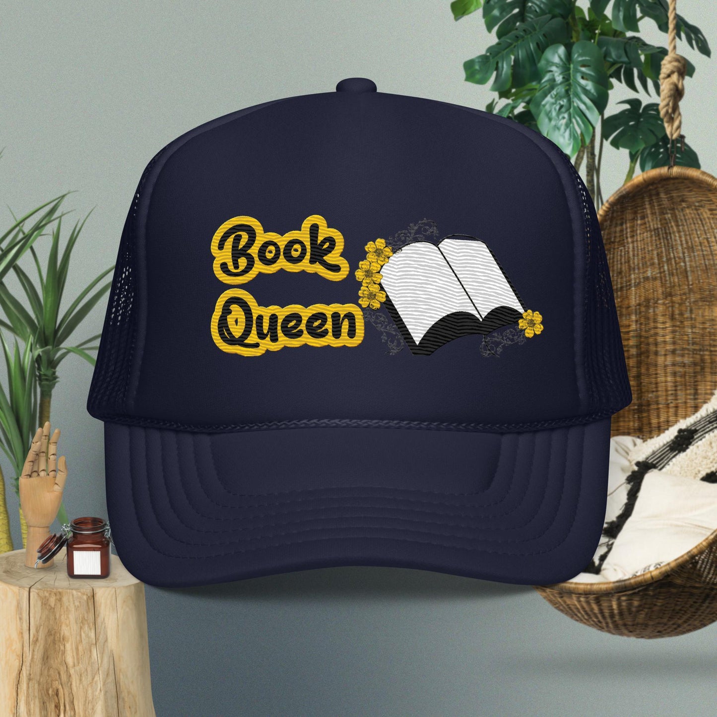 Book Queen Trucker hat - IM PERKY Boutique