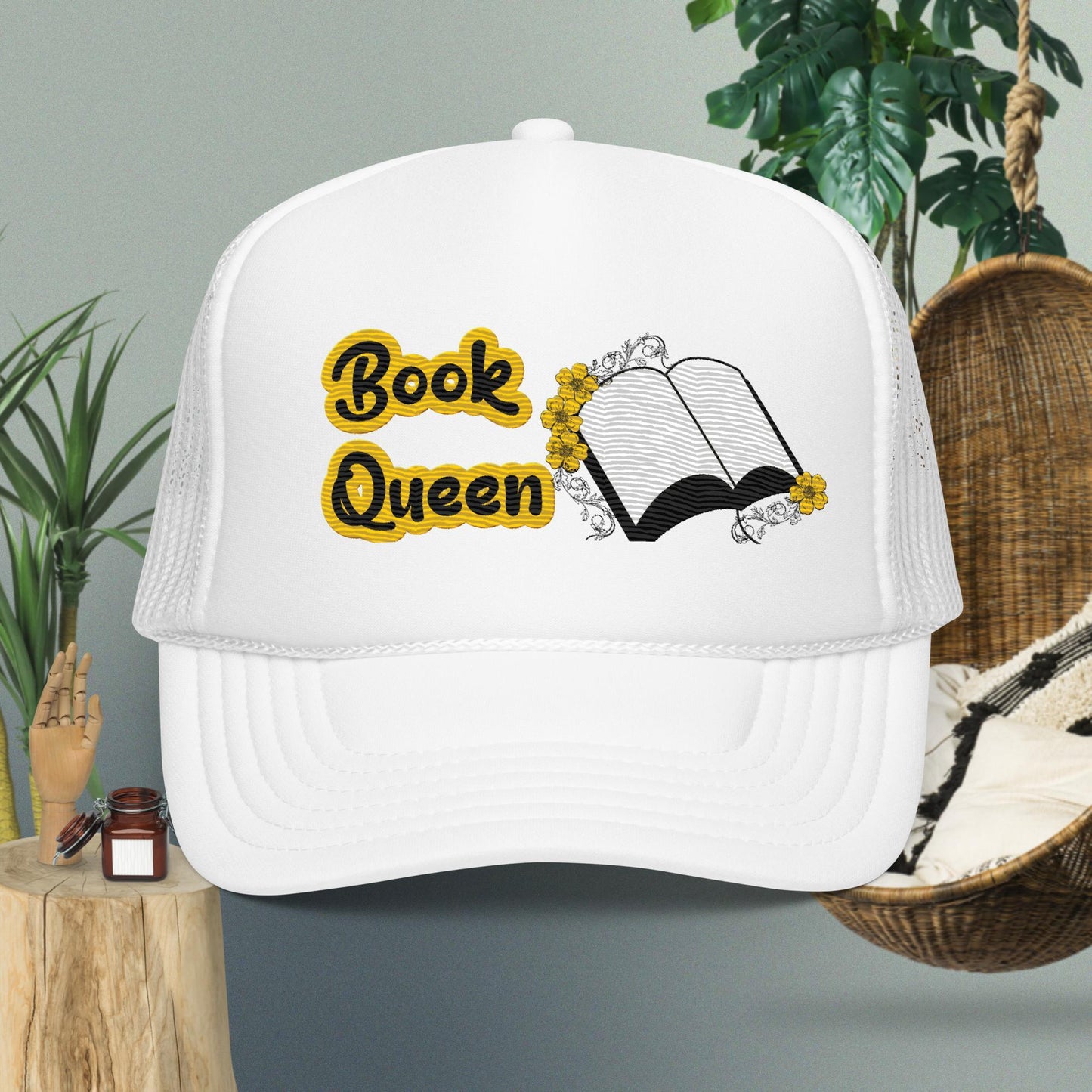 Book Queen Trucker hat - IM PERKY Boutique