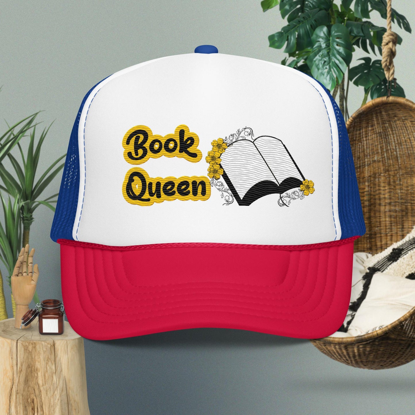 Book Queen Trucker hat - IM PERKY Boutique