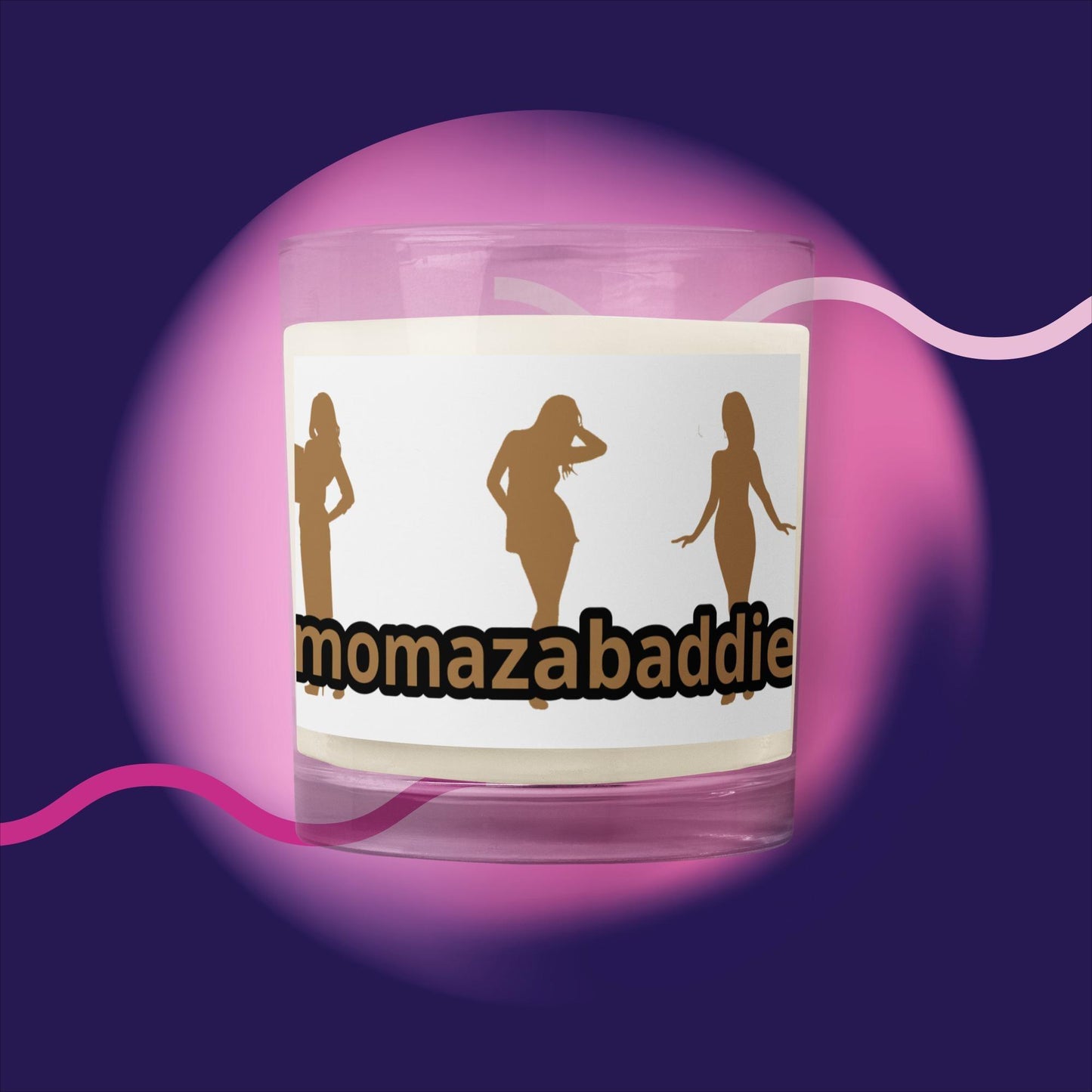 momzabaddie Glass jar soy wax candle - IM PERKY Boutique