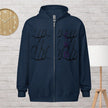 Middle Finger CKD Unisex heavy blend zip hoodie - IM PERKY Boutique