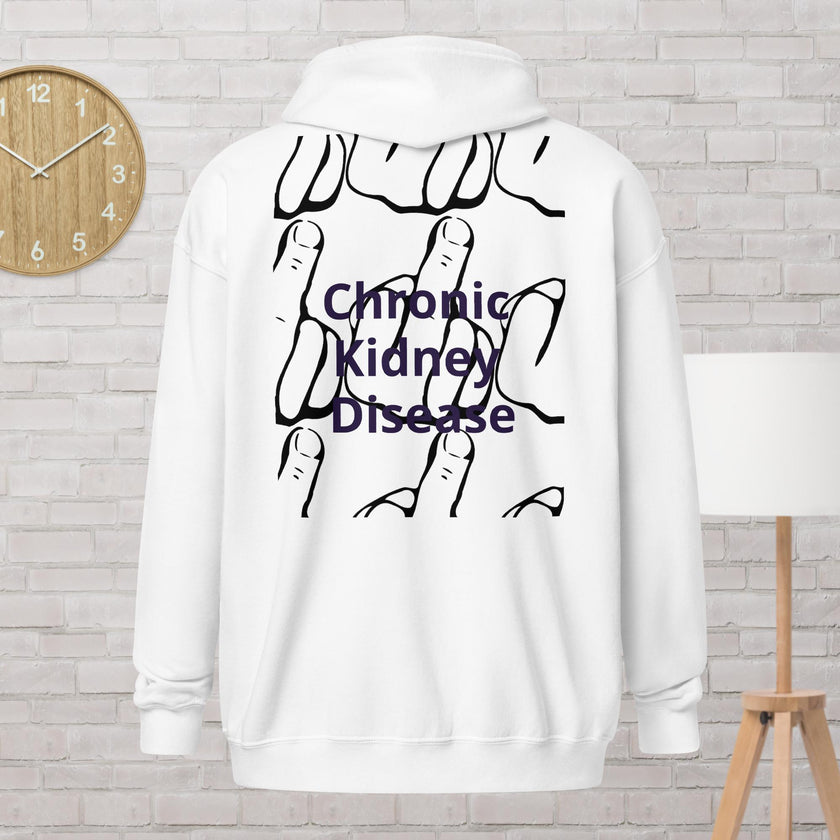 Middle Finger CKD Unisex heavy blend zip hoodie - IM PERKY Boutique