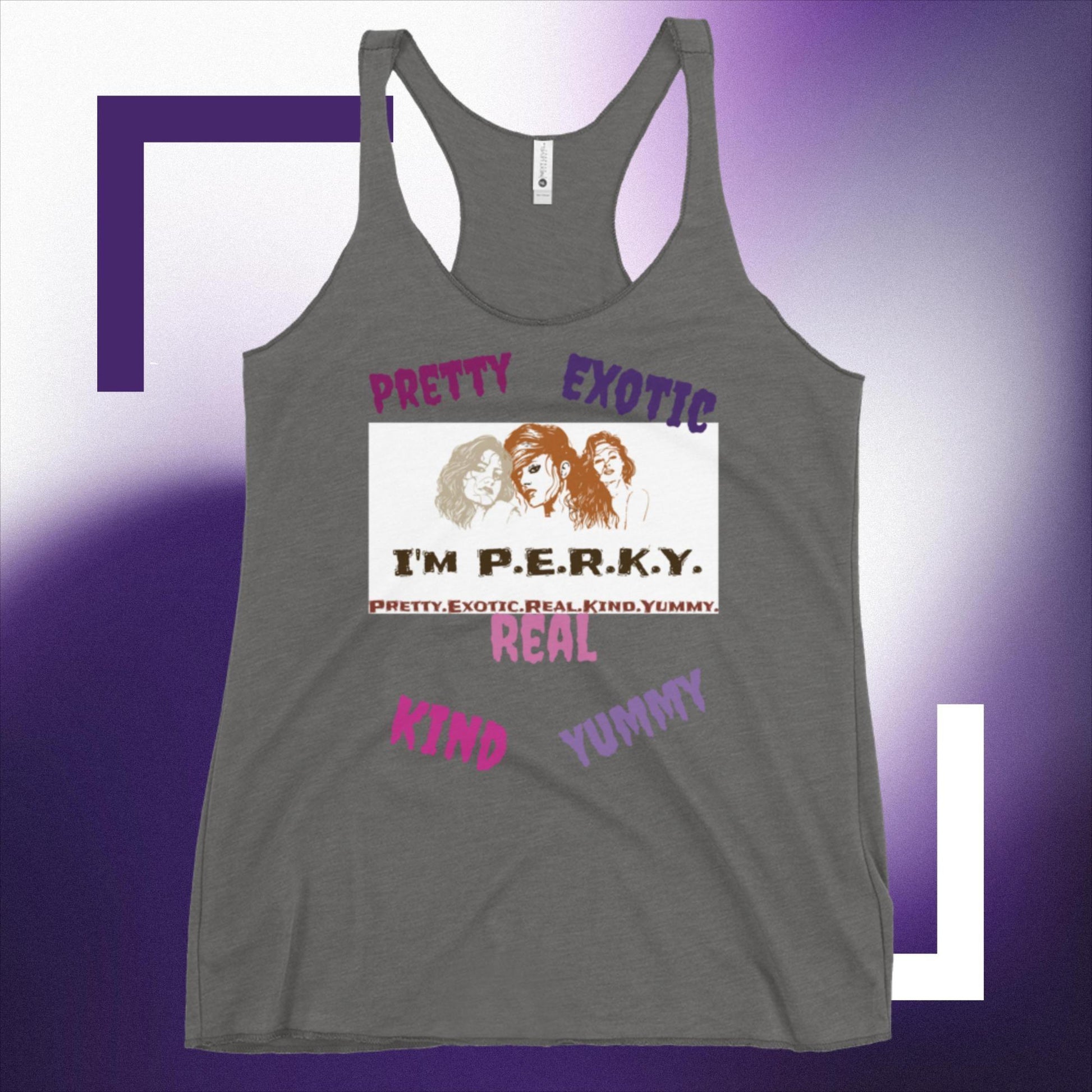 IM PERKY Women's Racerback Tank - IM PERKY Boutique