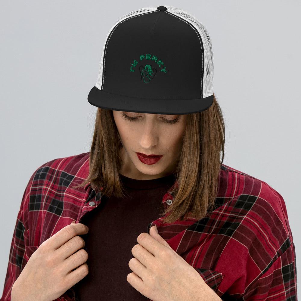 I'm P.E.R.K.Y Trucker Cap - Lady Vals Vanity