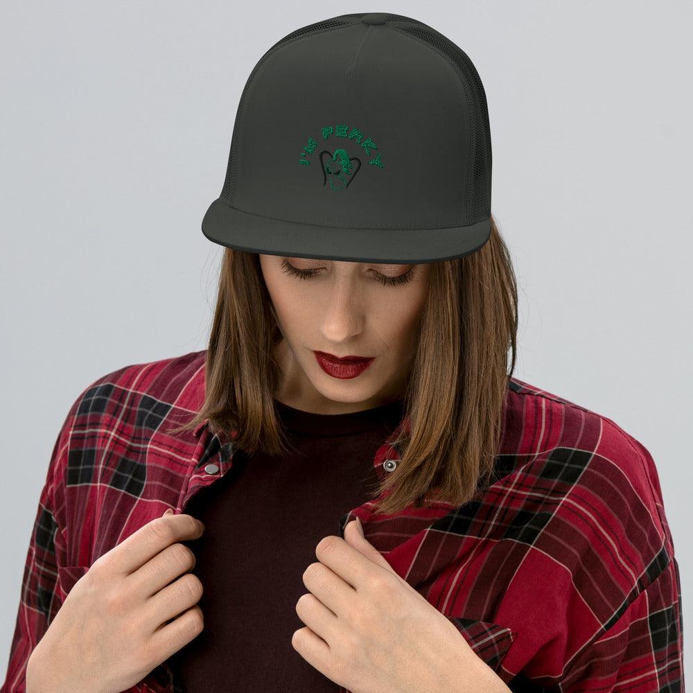 I'm P.E.R.K.Y Trucker Cap - Lady Vals Vanity