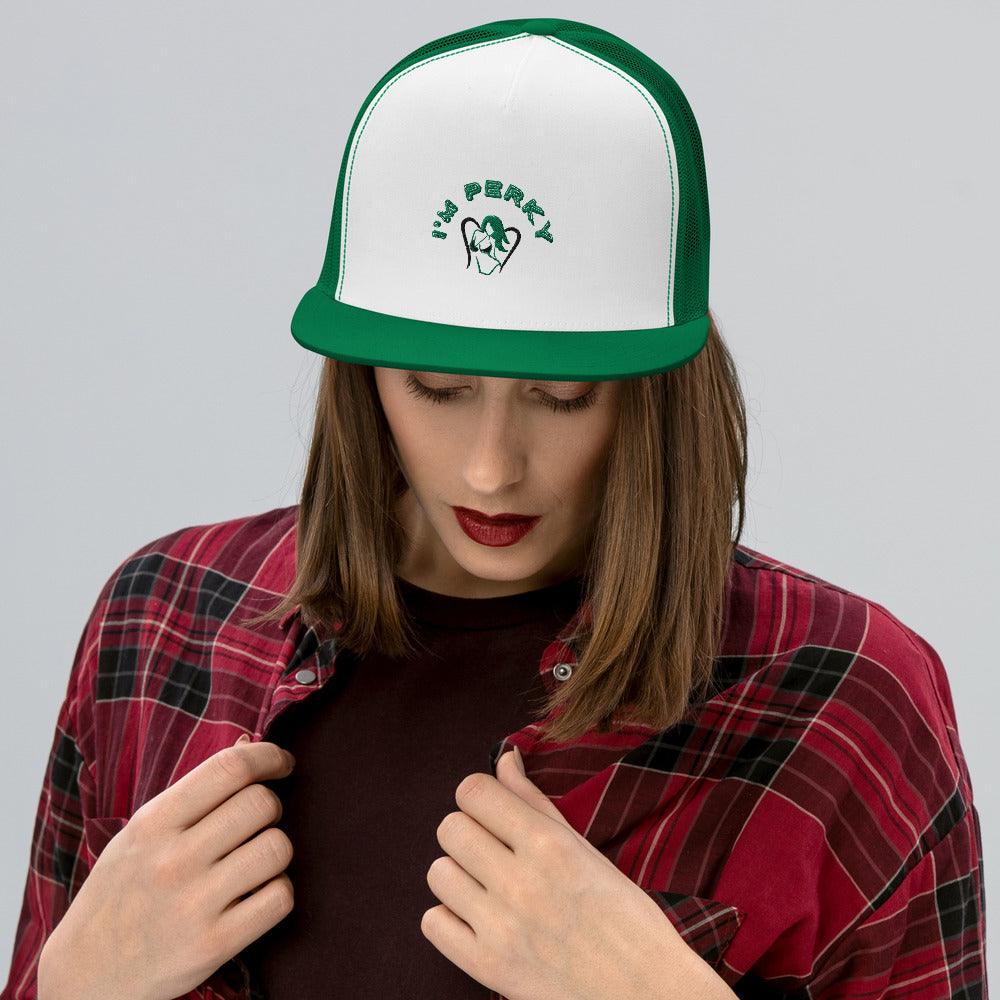 I'm P.E.R.K.Y Trucker Cap - Lady Vals Vanity