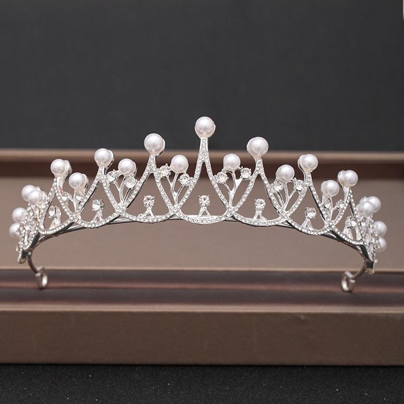 Wedding Crown Hair Jewelry Bridal Headpiece woman Baroque Rhinestones Crystal - "I'M PERKY" Boutique