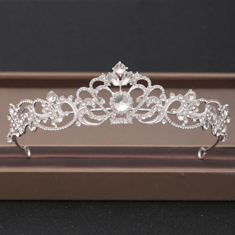 Wedding Crown Hair Jewelry Bridal Headpiece woman Baroque Rhinestones Crystal - "I'M PERKY" Boutique