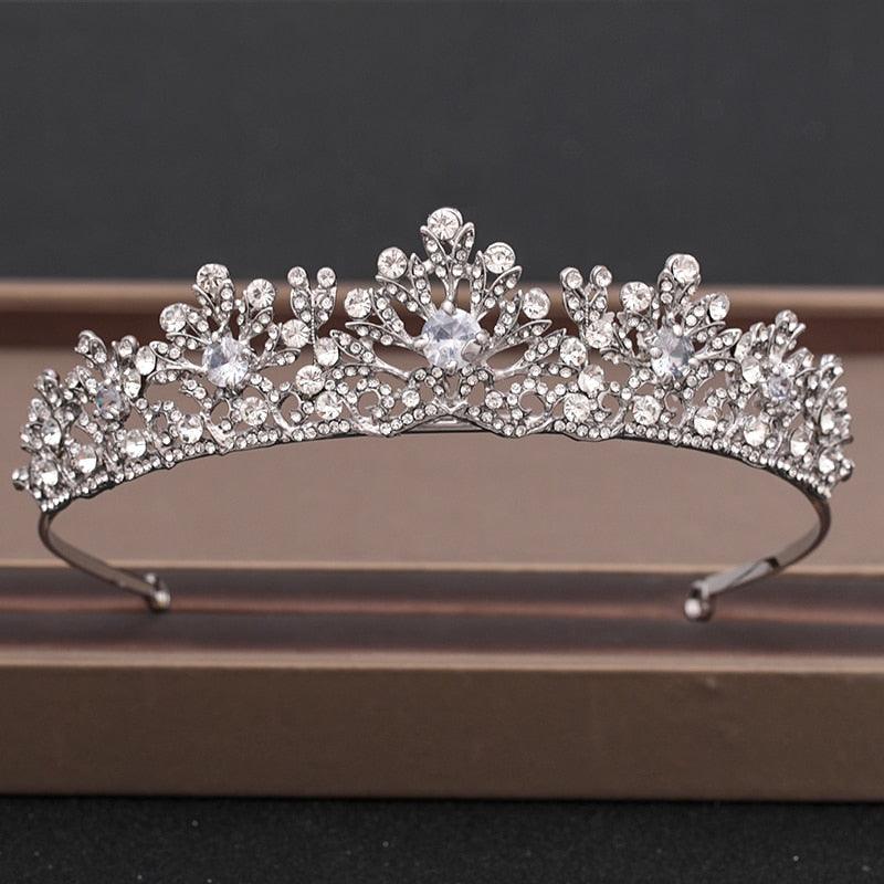 Wedding Crown Hair Jewelry Bridal Headpiece woman Baroque Rhinestones Crystal - "I'M PERKY" Boutique