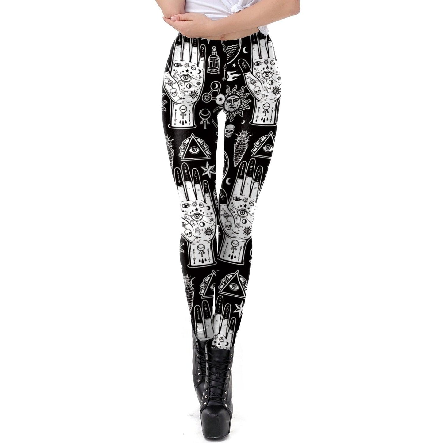 Ouija Board Leggings Women 3D Printed Trousers - Lady Vals Vanity