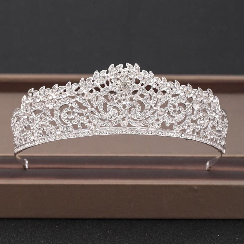 Wedding Crown Hair Jewelry Bridal Headpiece woman Baroque Rhinestones Crystal - "I'M PERKY" Boutique