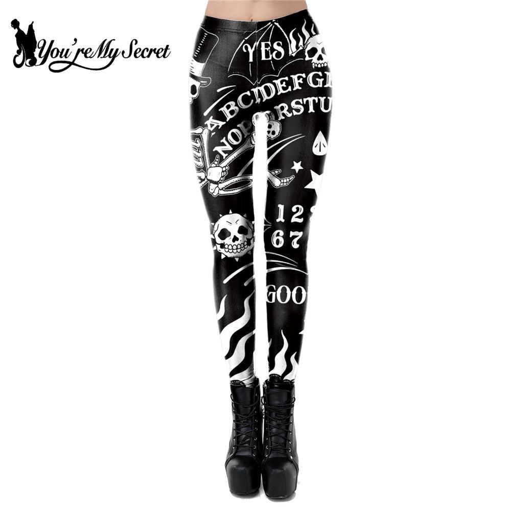 Ouija Board Leggings Women 3D Printed Trousers - Lady Vals Vanity