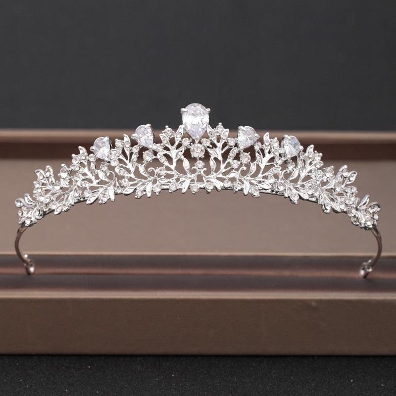 Wedding Crown Hair Jewelry Bridal Headpiece woman Baroque Rhinestones Crystal - "I'M PERKY" Boutique