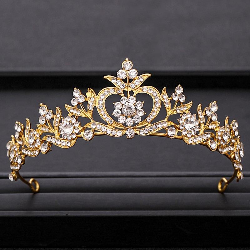 Wedding Crown Hair Jewelry Bridal Headpiece woman Baroque Rhinestones Crystal - "I'M PERKY" Boutique