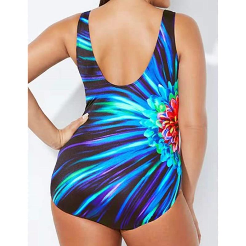 Sexy 5XL Large Size Closed Swimwear 2022 Push Up Bodysuit Women Plus Size Swimsuit One Piece Beachwear Female Bathing Suit Pool - Lady Vals Vanity