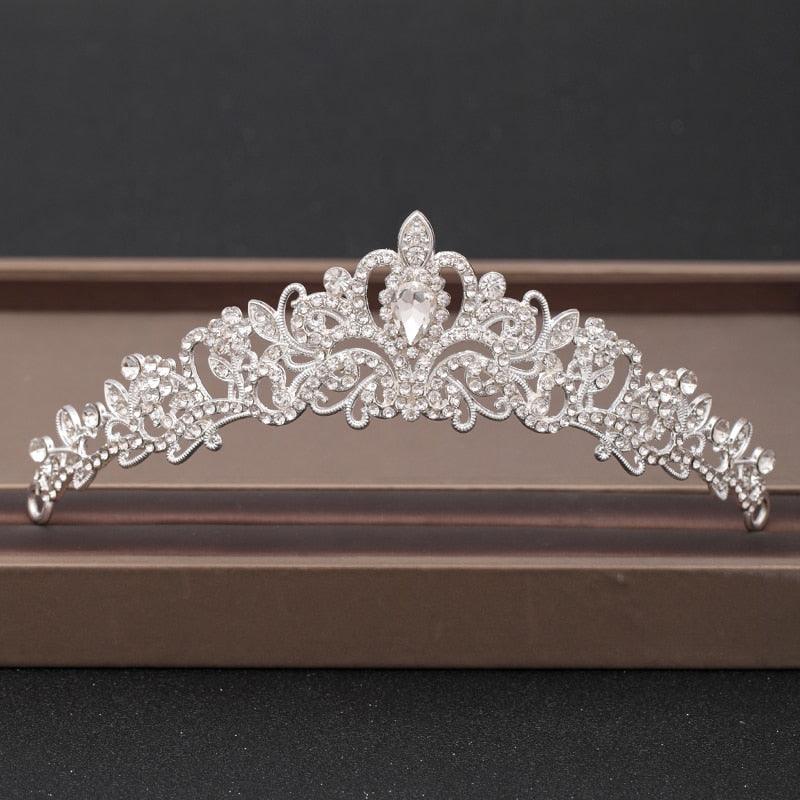 Wedding Crown Hair Jewelry Bridal Headpiece woman Baroque Rhinestones Crystal - "I'M PERKY" Boutique