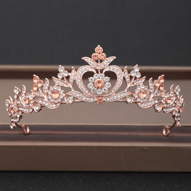 Wedding Crown Hair Jewelry Bridal Headpiece woman Baroque Rhinestones Crystal - "I'M PERKY" Boutique