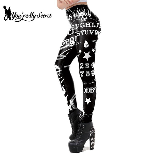 Ouija Board Leggings Women 3D Printed Trousers - Lady Vals Vanity