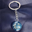 Chic Transparent Resin Round Ball Moon Pendant Necklace - Lady Vals Vanity