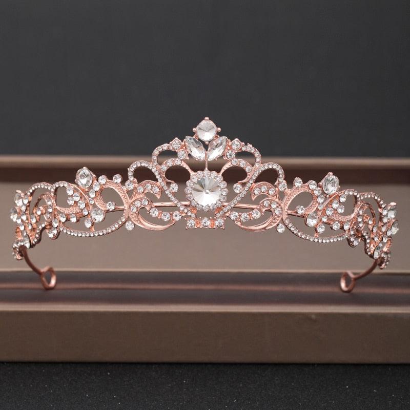 Wedding Crown Hair Jewelry Bridal Headpiece woman Baroque Rhinestones Crystal - "I'M PERKY" Boutique