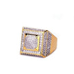 Bubble Letter Mens Rings Gold Color Real Copper Material Iced Out Hip Hop Fashion Hip Hop Jewelry Size 7-12 - Lady Vals Vanity