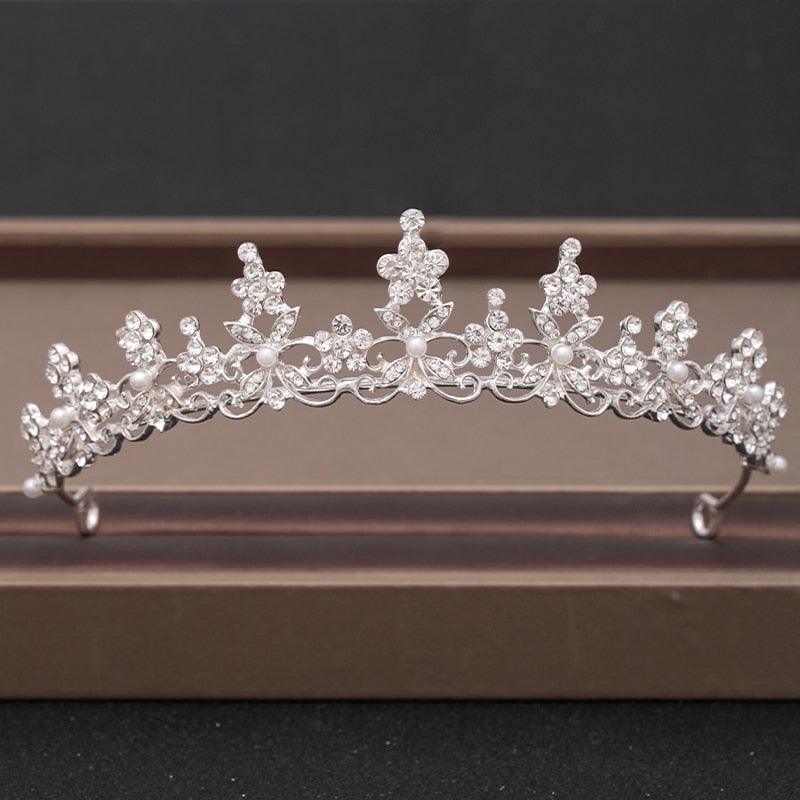 Wedding Crown Hair Jewelry Bridal Headpiece woman Baroque Rhinestones Crystal - "I'M PERKY" Boutique