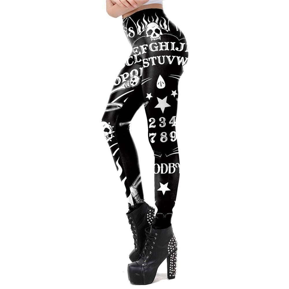 Ouija Board Leggings Women 3D Printed Trousers - Lady Vals Vanity