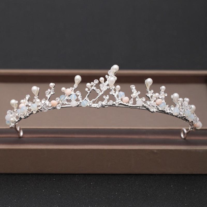 Wedding Crown Hair Jewelry Bridal Headpiece woman Baroque Rhinestones Crystal - "I'M PERKY" Boutique