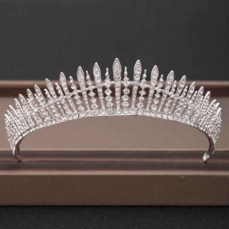 Wedding Crown Hair Jewelry Bridal Headpiece woman Baroque Rhinestones Crystal - "I'M PERKY" Boutique