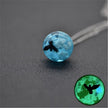 Chic Transparent Resin Round Ball Moon Pendant Necklace - Lady Vals Vanity