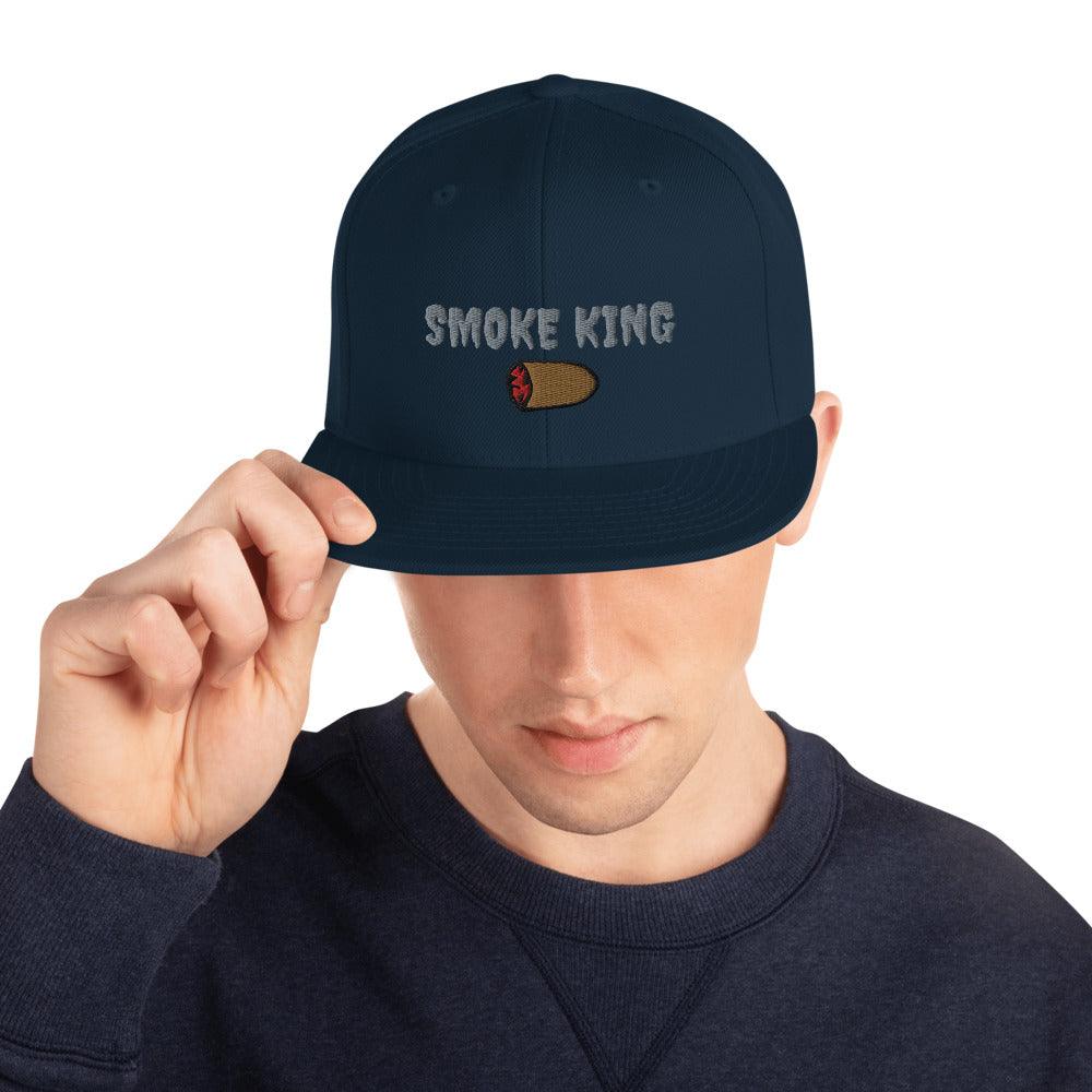 Smoke King (Gray Letters) Snapback Hat - "I'M PERKY" Boutique